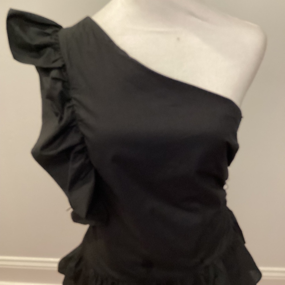 ONE SHOULDER RUFFLE MiniDress - Picture 5 of 9